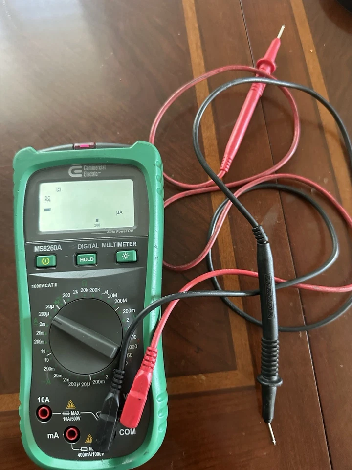 Multímetro digital elétrico comercial LCD portátil MS8260A - Imagem 4 de 4