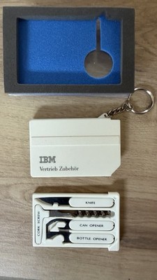 Vintage IBM Multitool Schlüsselanhänger Vertrieb Zubehör Original Sammlerstück