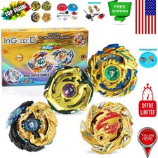 Metal Master Fusion Gyro Toys Set - 4 High-Performance Battling Tops for Kids