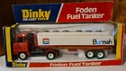 Vintage Dinky Toys 950 Foden Fuel Tanker Burmah Boxed Yellow Hose 1970s Lorry