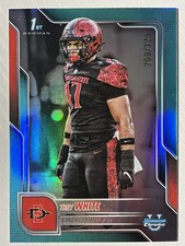 Trey White 2025 Bowman University Chrome Aqua Refractor /325 San Diego State