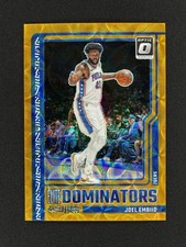 2023-24 Panini Donruss Optic Elite Dominators Joel Embiid #8 Gold Prizm /10