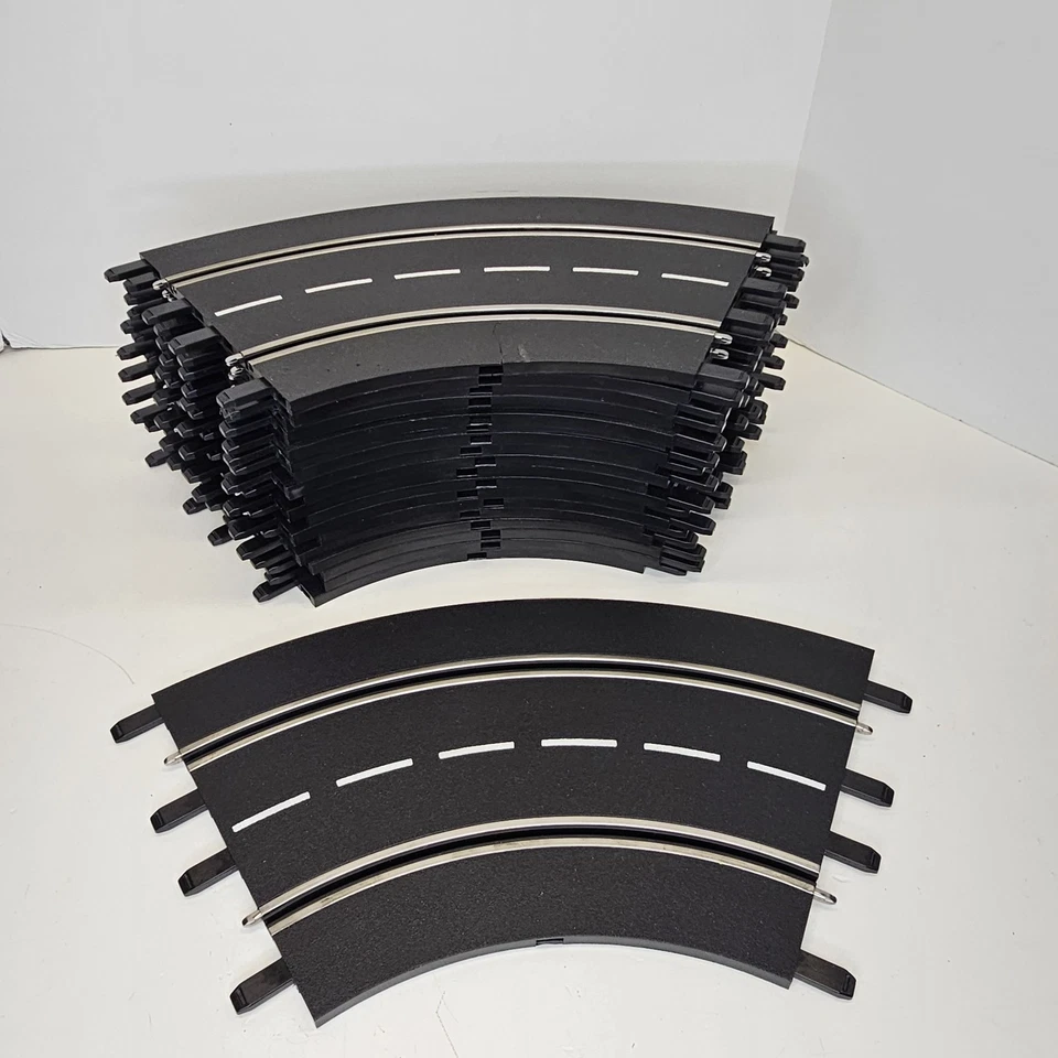 JUEGO VINTAGE DE 19 CURVAS DE PISTA DE COCHE SLOT CARRERA EXCLUSIV & EVOLUTION - Leer Foto 2 de 4