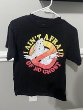 Vintage Ghostbusters Inspired Tee "I Ain 't Afraid Of No Ghost" Medium Halloween
