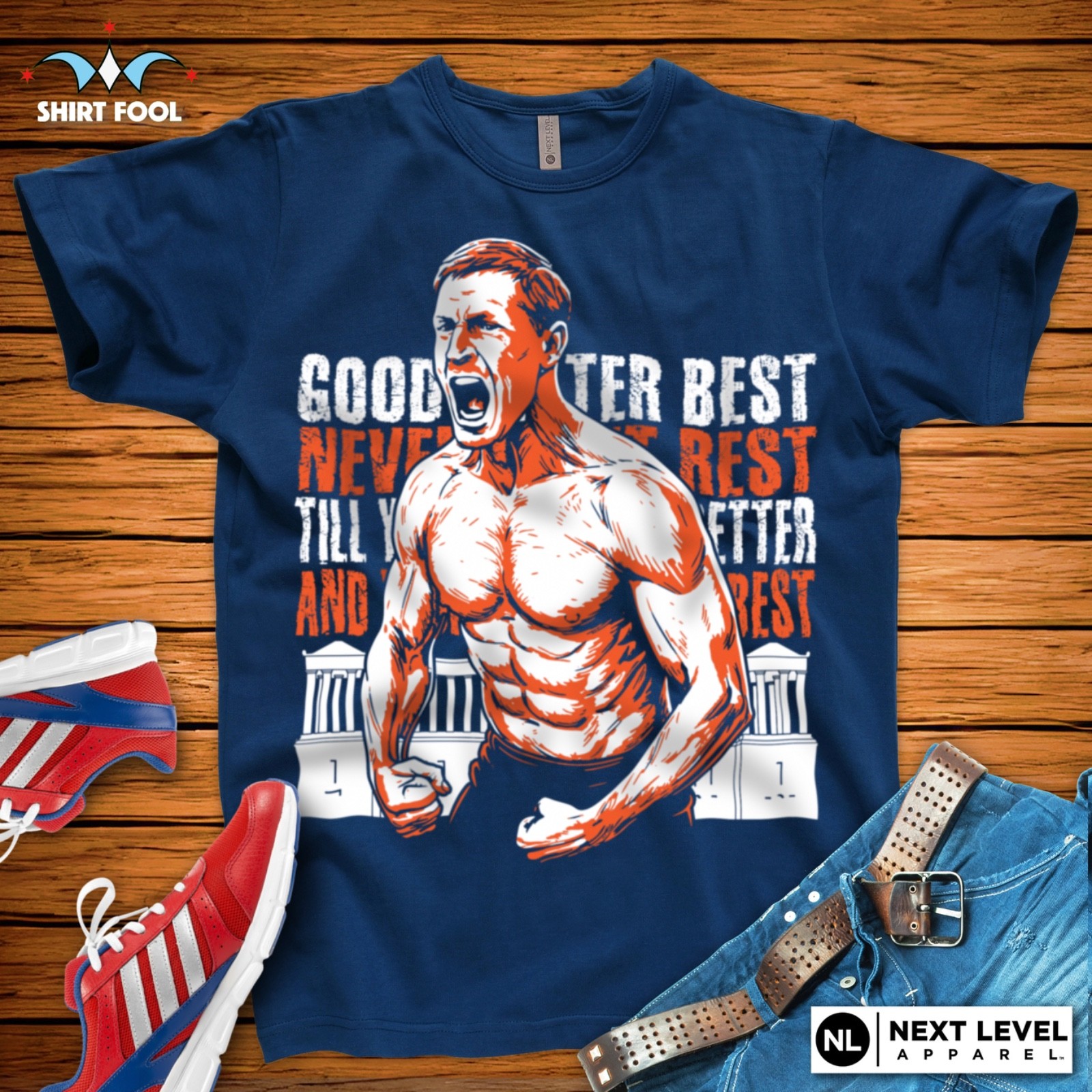 CHICAGO FOOTBALL BEN JOHNSON "GOOD BETTER BEST" T-SHIRT