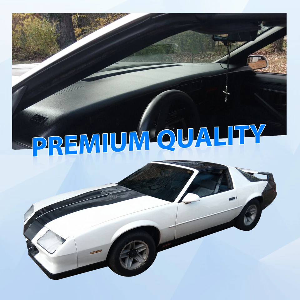 For 1984-1992 Chevrolet Camaro Dash Pad Panel Overlay Cover Replacement Textured Foto 4 de 4