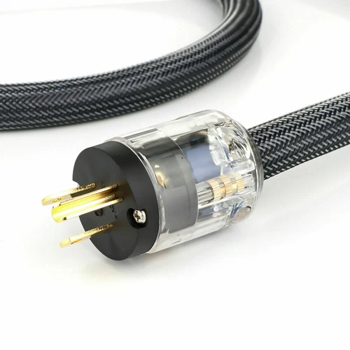 Audiophile HiFi Audio Power Cable Pure Copper EU US Schuko AU Mains Supply Cord - Picture 10 of 17