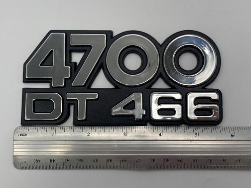 Fits International 4700 DT 466 Truck Hood Emblem Logo Ornament X5 3M Tape - Picture 8 of 11