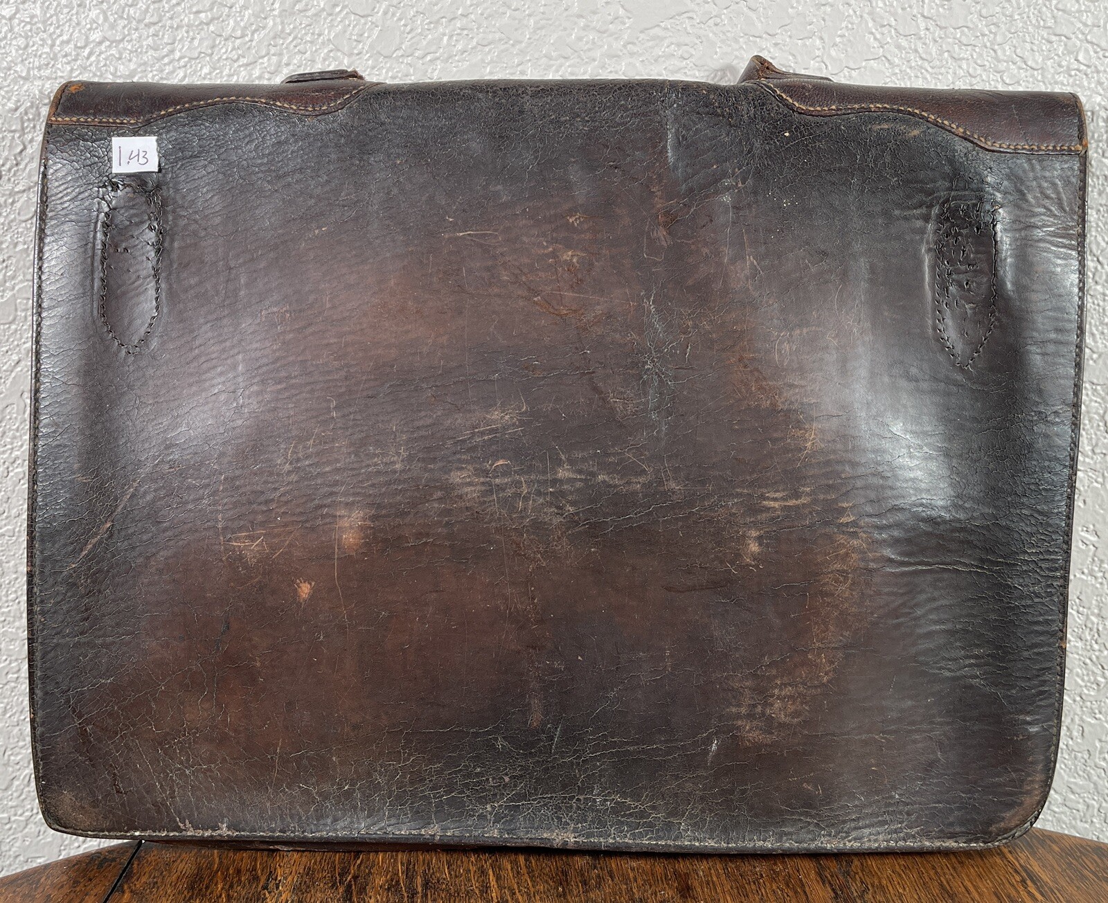 Antique Leather Postal Mail Carrier Messenger Bag Pou… Gem