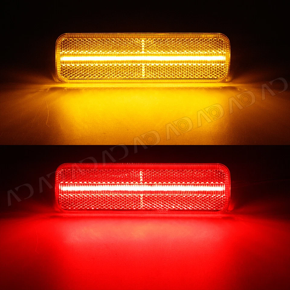 Luces de señalización LED transparentes delanteras + traseras 4 piezas para Dodge Charger 1972-74 y 84-87 Foto 2 de 4