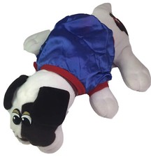 Vintage Tonka 1985 Pound Puppy Dog White with Brown Spots W/ Original Jacket