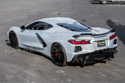 Pair CARBON FIBER Add-On Wing Wickers For 20-Up Corvette C8 Z51