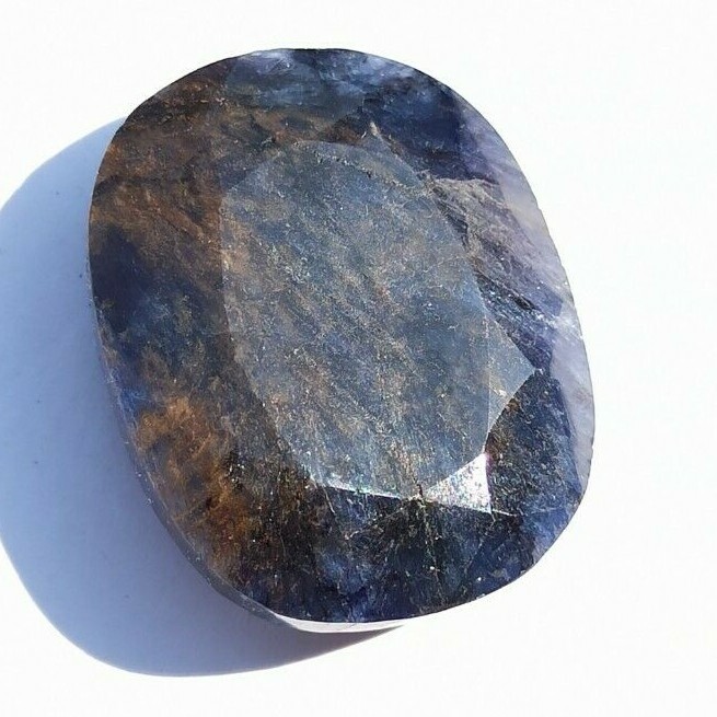 45.20 Carat Natural Blue Sapphire Faceted Oval Cut 21x26x8
