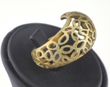 Adjustable Ring Raw brass 16.5mm 6US inner size - Adjustable  2899