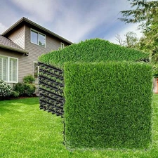 27Pcs Interlocking Artificial Grass Tile 26ft² Synthetic Landscape Fake Lawn Mat