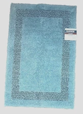 Cannon Luxury Multiplied Drylon Rectangular Bath Rug  Egyptian Light Blue