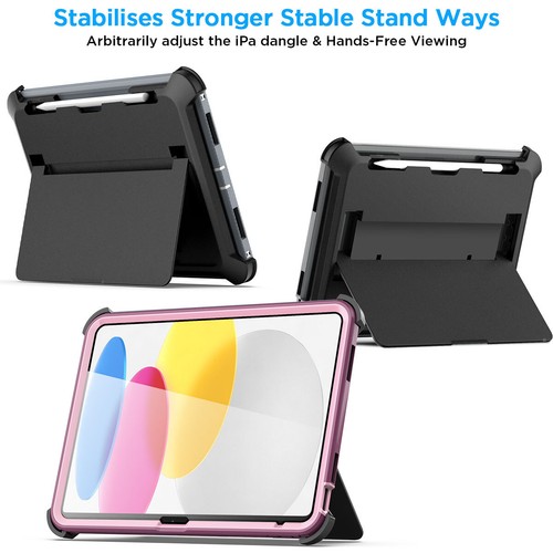 For iPad 10.9 in 10th Generation Case Heavy Duty Belt Stand Shockproof Cover - Picture 17 of 26
