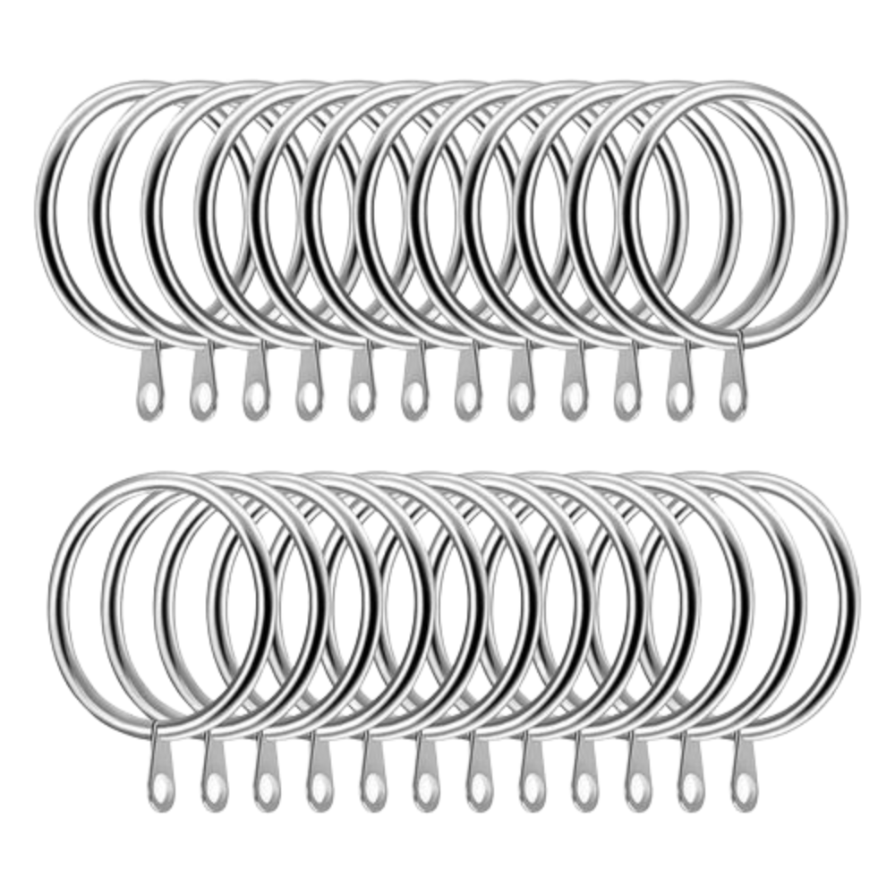 Curtain Rings 30mm Heavy duty Metal Hanging Hooks for Curtains Rods