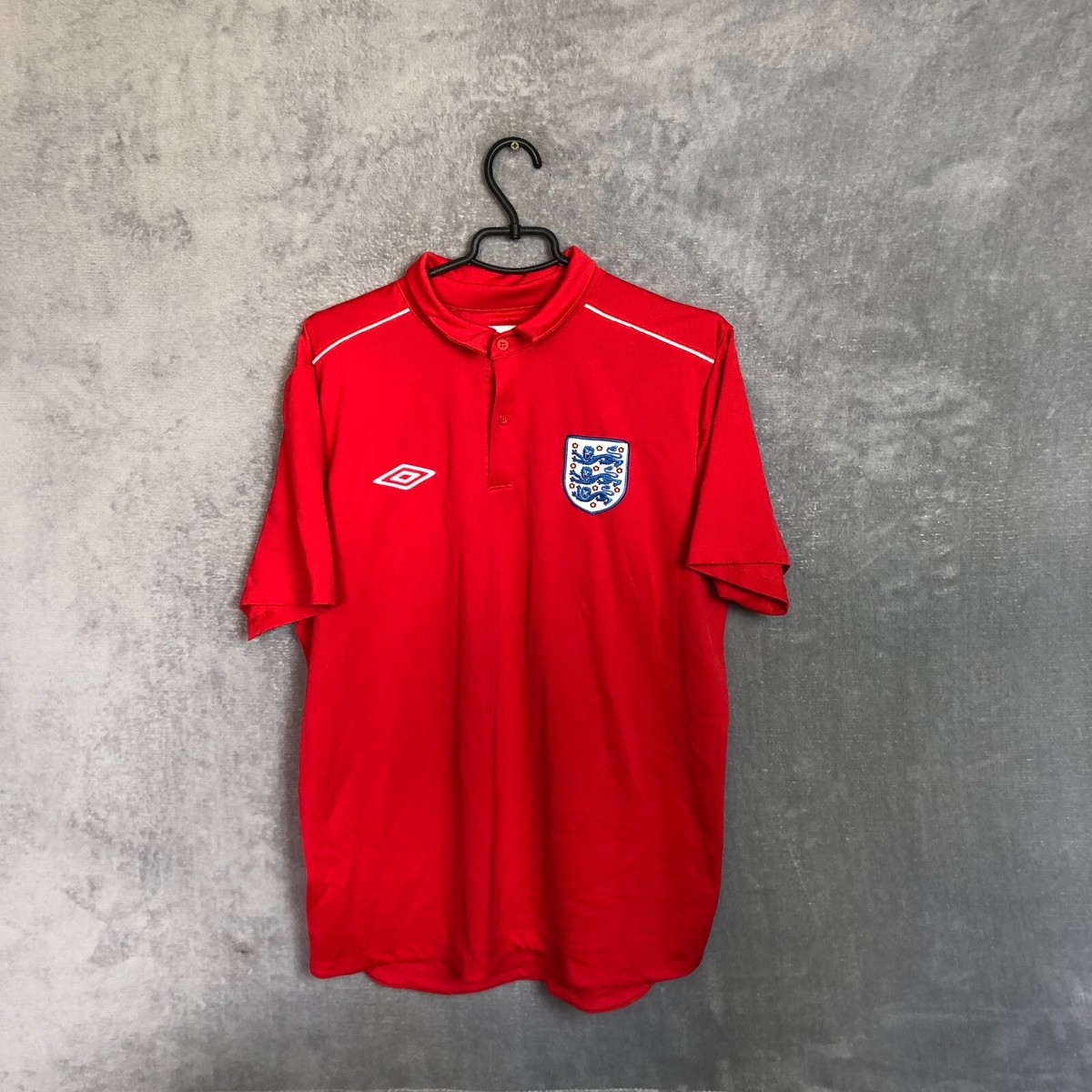 England Team Training Jersey football Polo Shirt Red Umbro