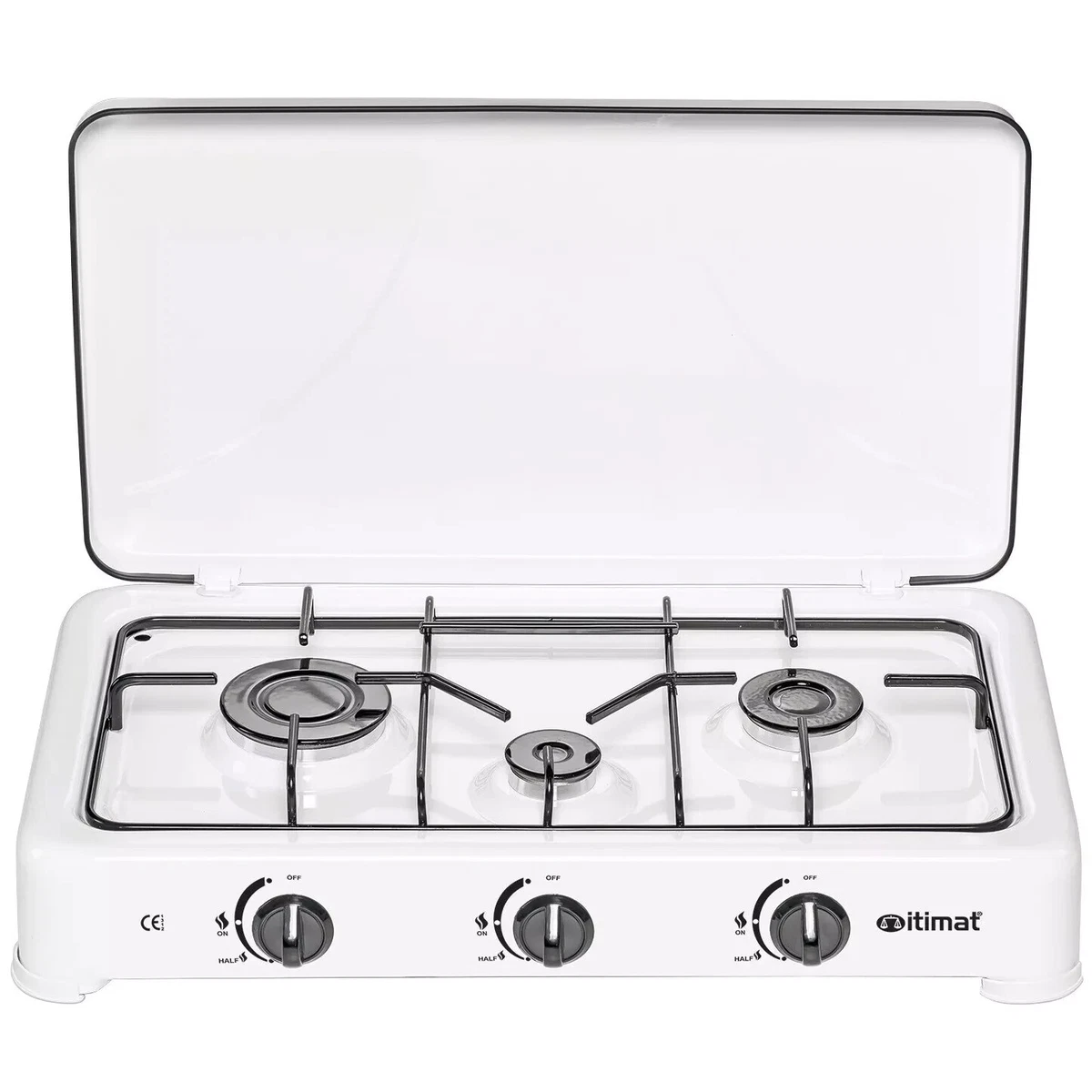 Imex Fornello A Gas Portatile 4,1 KW – Accensione Piezoelettrica, Sicurezza UE, Per Campeggio E Giardino