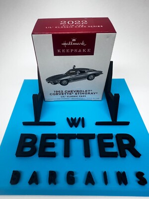 Hallmark 2022 1963 Chevrolet Corvette Stingray 5th In Series Ornament