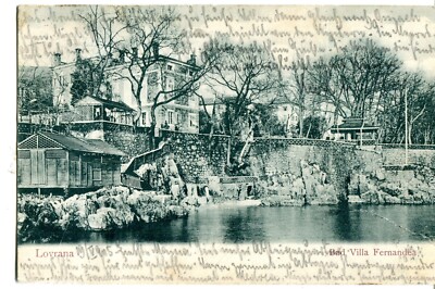 Croatia Lovran Lovrana - Bad Villa Fernandea 1905 cover Praha Prag Czech Austria