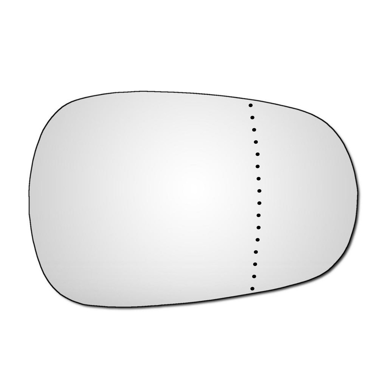 Right Hand Driver Side Renault Modus 2004-2007 Wide Angle Wing Door Mirror Glass