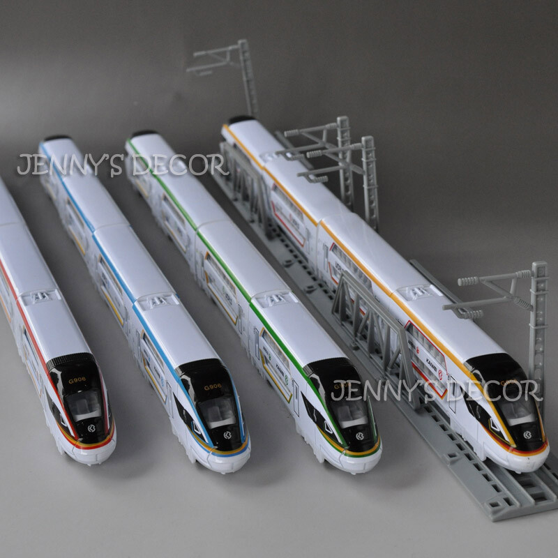 Metal Double Decker CRH High Speed Train Railway Model Pull Back
