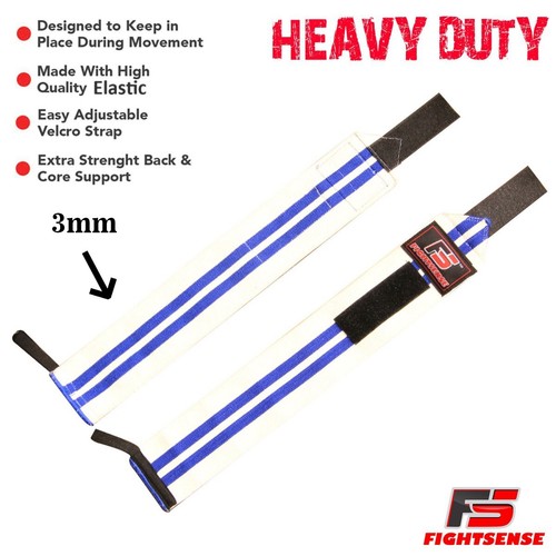 CROSSFIT Gym WEIGHT LIFTING Wrist Wraps LIFTING STRAPS for POWER LIFTING Support - Afbeelding 8 van 156