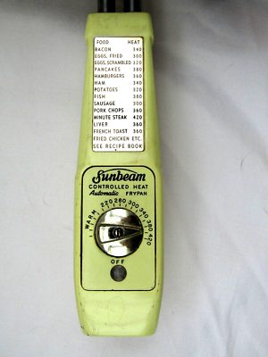 Poêle électrique Sunbeam Vista VFP150 – Vintage – Défauts Esthétiques