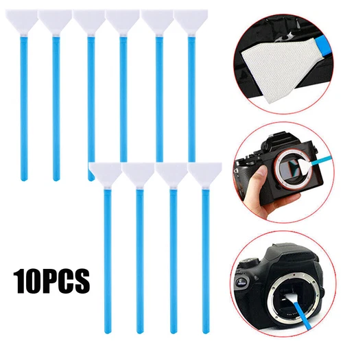 10pcs Professional Sensor Cleaning Kit Cleaner Swab for Digital Camera CCD CMOS