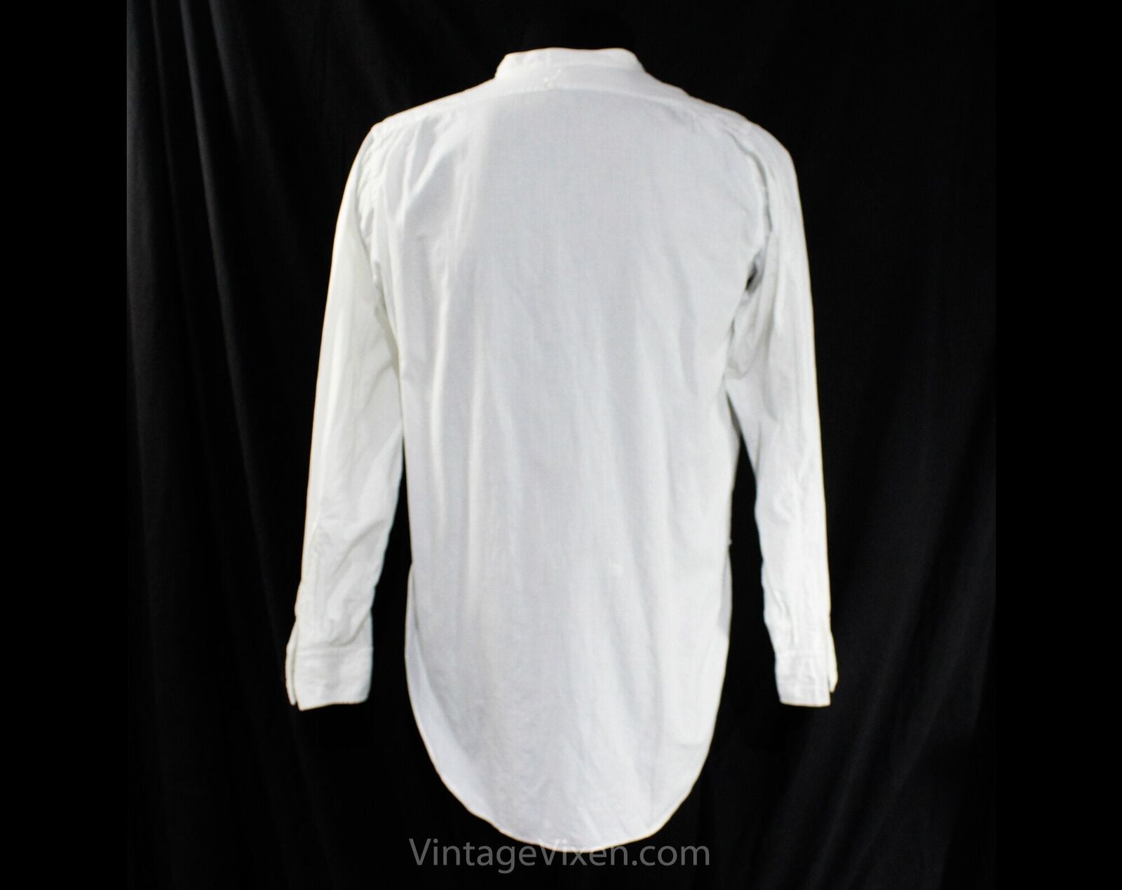 Men's Antique Tuxedo Shirt Medium 1800s 1900s Vic… - image 10