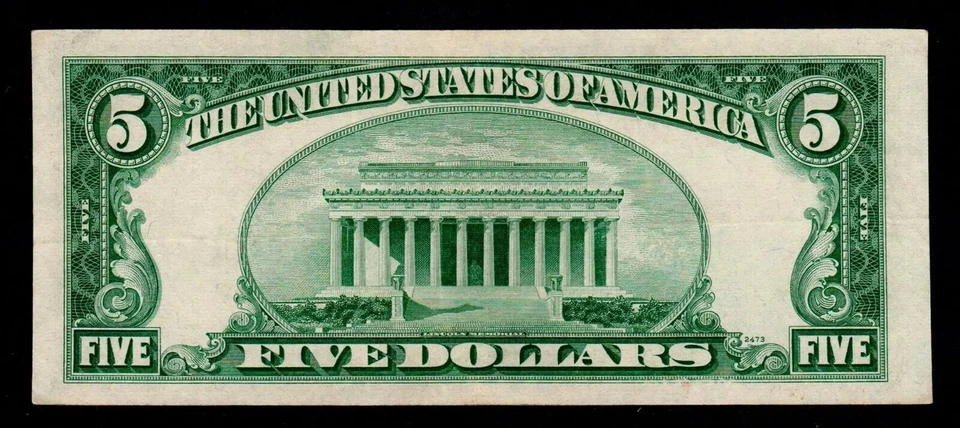 ⭐️$5 1953-A Silver Certificate Blue Seal STAR Free Shipping (B140) - Image 2 of 2