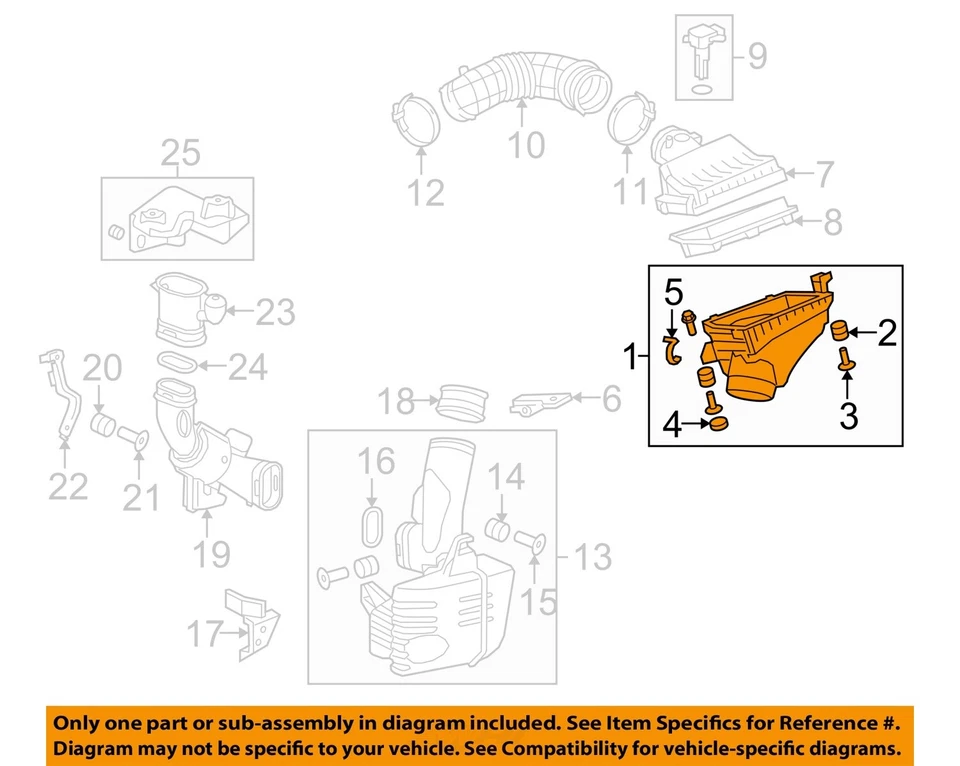 Conjunto de limpador de ar usado serve: 2009 conjunto Acura Tsx grau A - Imagem 3 de 4