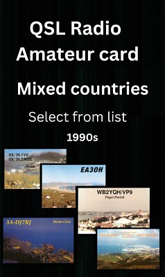 QSL Amateurfunkkarte - 90er Jahre weltweit - Auswahl aus Liste - C (d)