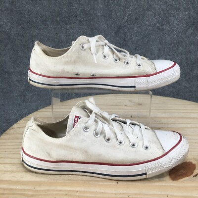 Converse Men’s (8) /Ladies (10)White Sneakers with Red Trim s-l400.jpg main image 4