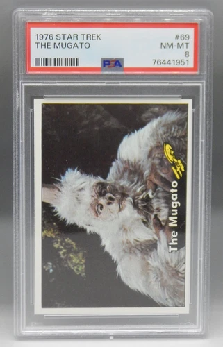 PSA 8 vintage 1976 Topps STAR TREK trading card #69 The MUGATO alien monster !!!