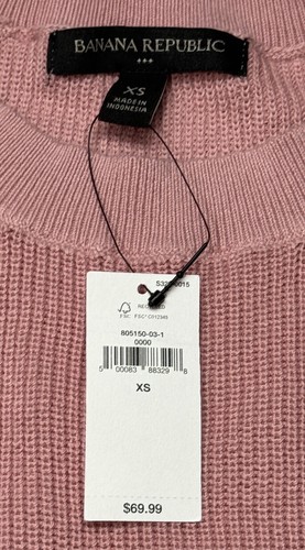 Banana Republic Women’s Knit Sweater Pink Size XS NWT - Bild 5 von 8