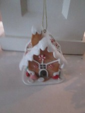 4 inch Gingerbread House Christmas Ornament, New