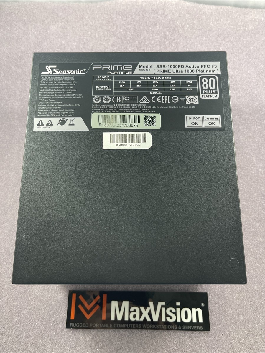 Seasonic Prime Platinum SSR-1000PD Modular Power Supply