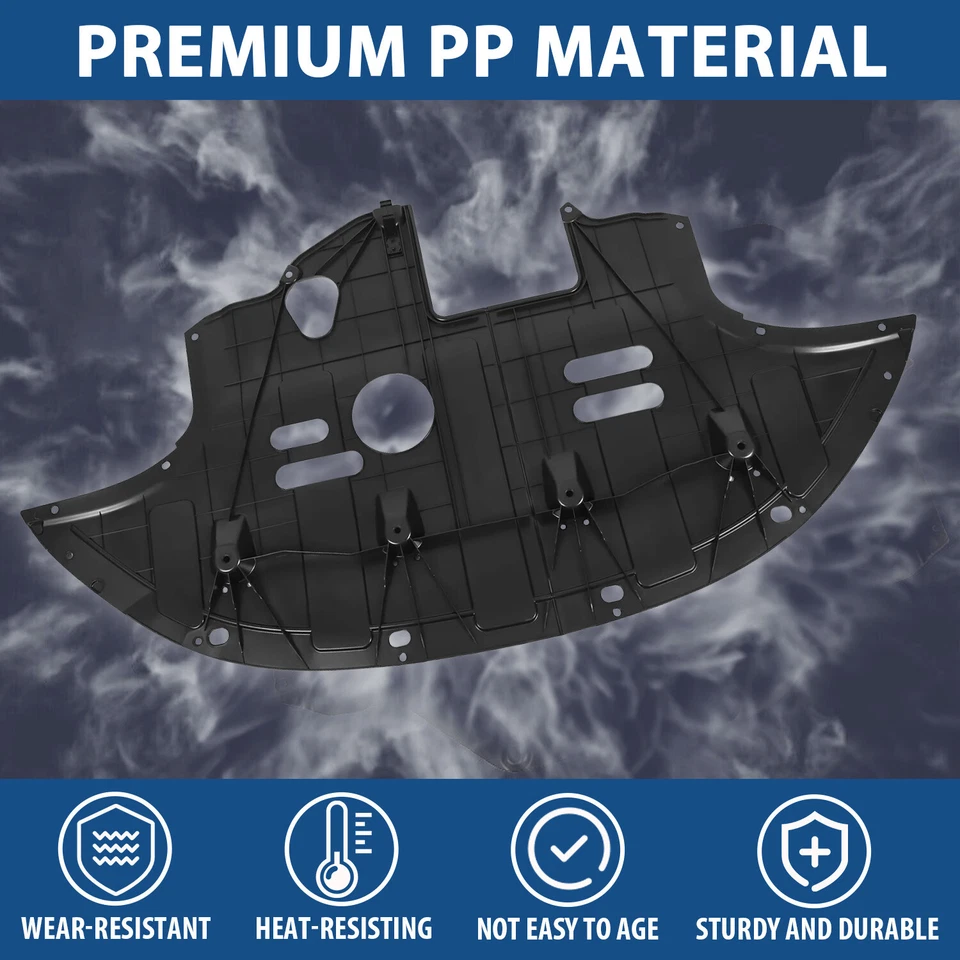 Protector contra salpicaduras del motor delantero debajo de la cubierta para Hyundai Elantra 2017-2020 HY1228187 Foto 3 de 4