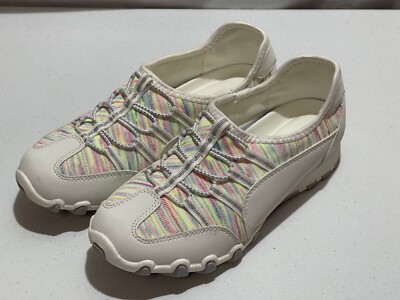 COMFORTVIEW TORY #55374 WHITE FABRIC/LEATHERWALKING SNEAKER SIZE 7.5