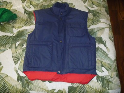 MENS PENFIELD DUCK DOWN FEATHER VEST JACKET PUFFER BLUE 