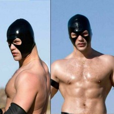 New open mouth eyes Mask Full Head Hood Cosplay Costume restraint mask