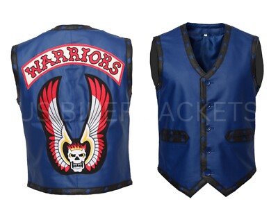 The Warriors Movie Vest Faux Leather James Ajax Halloween Cosplay Costume