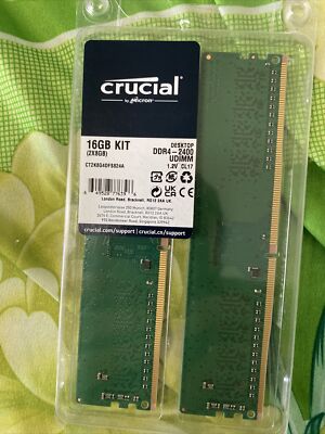 Crucial 16GB KIT x 8GB DDR4 2400 MHz PC4-19200 SODIMM 260-Pin Laptop  Memory