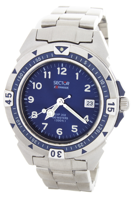Sector Expander Blue Dial Quartz Men