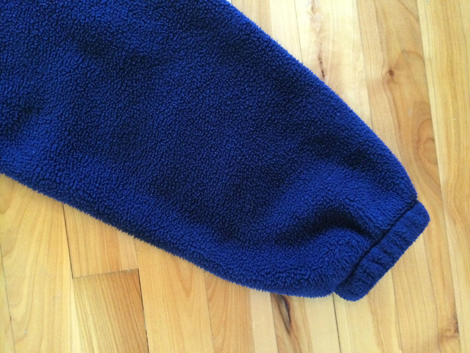 Vintage Men's XL POLO by Ralph Lauren Fleece Jacket Coat Navy w Green Pony