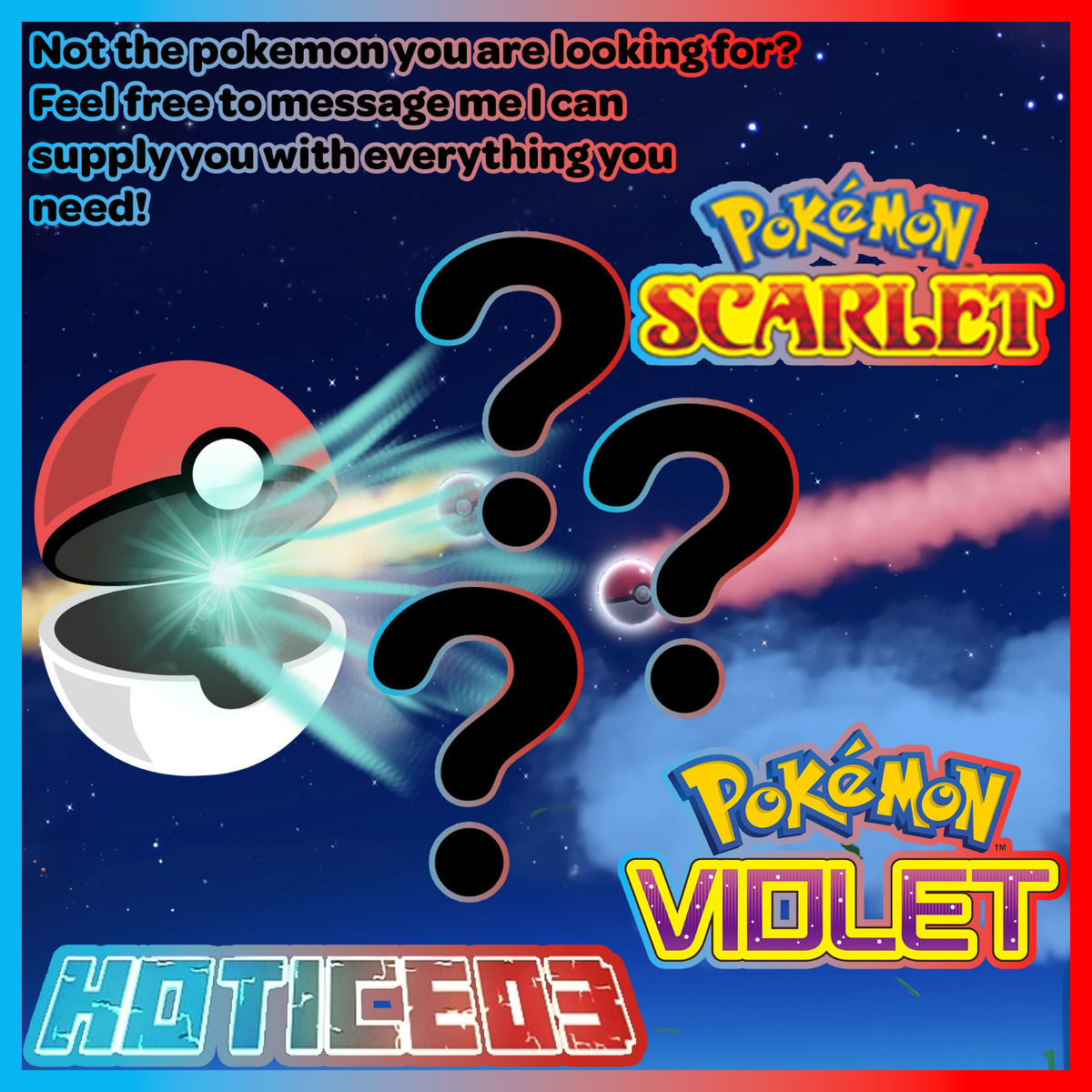 Pokémon Scarlet and Violet ✨SHINY✨ Moltres W/ Best 6IV + Customizable