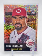 2022 Topps Chrome Platinum Anniversary Tony Santillan Rose Gold Speckle #/75